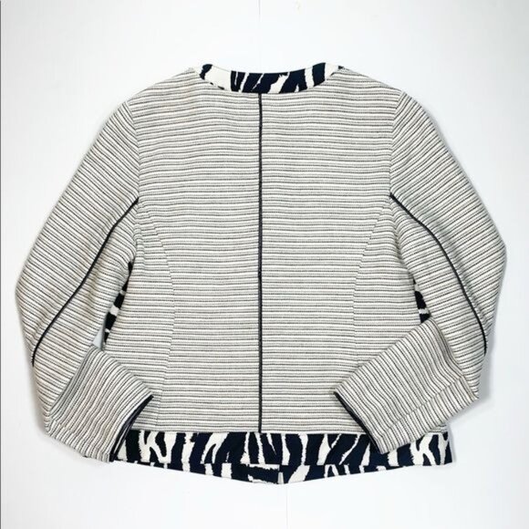 Chico’s Women's Woven Blazer Snap Closure Size Medium NWT - Picture 4 of 16